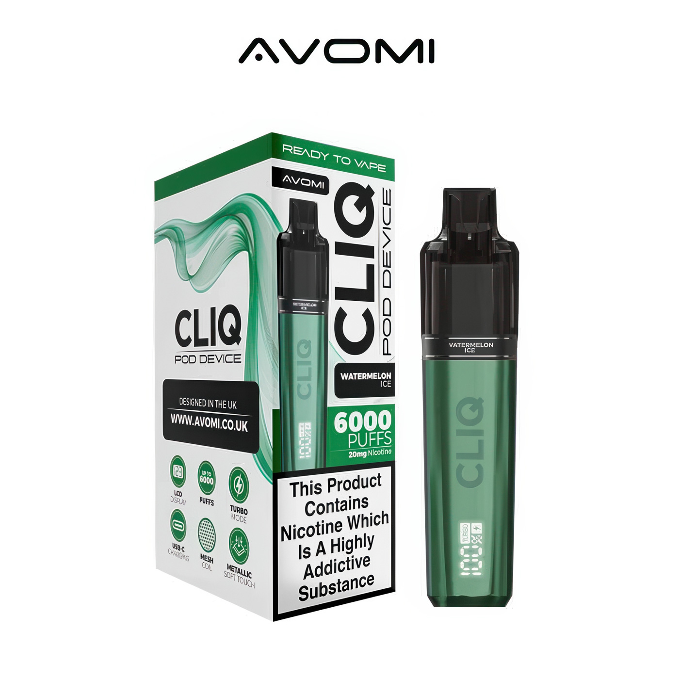 Avomi CLIQ Watermelon Ice Vape Kit