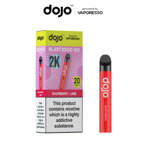 DOJO Blast 2000 GO Vape Kit Raspberry Lime