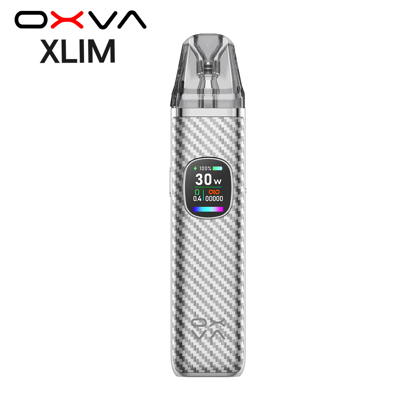 OXVA Xlim Pro 2 Vape Kit Silver Carbon