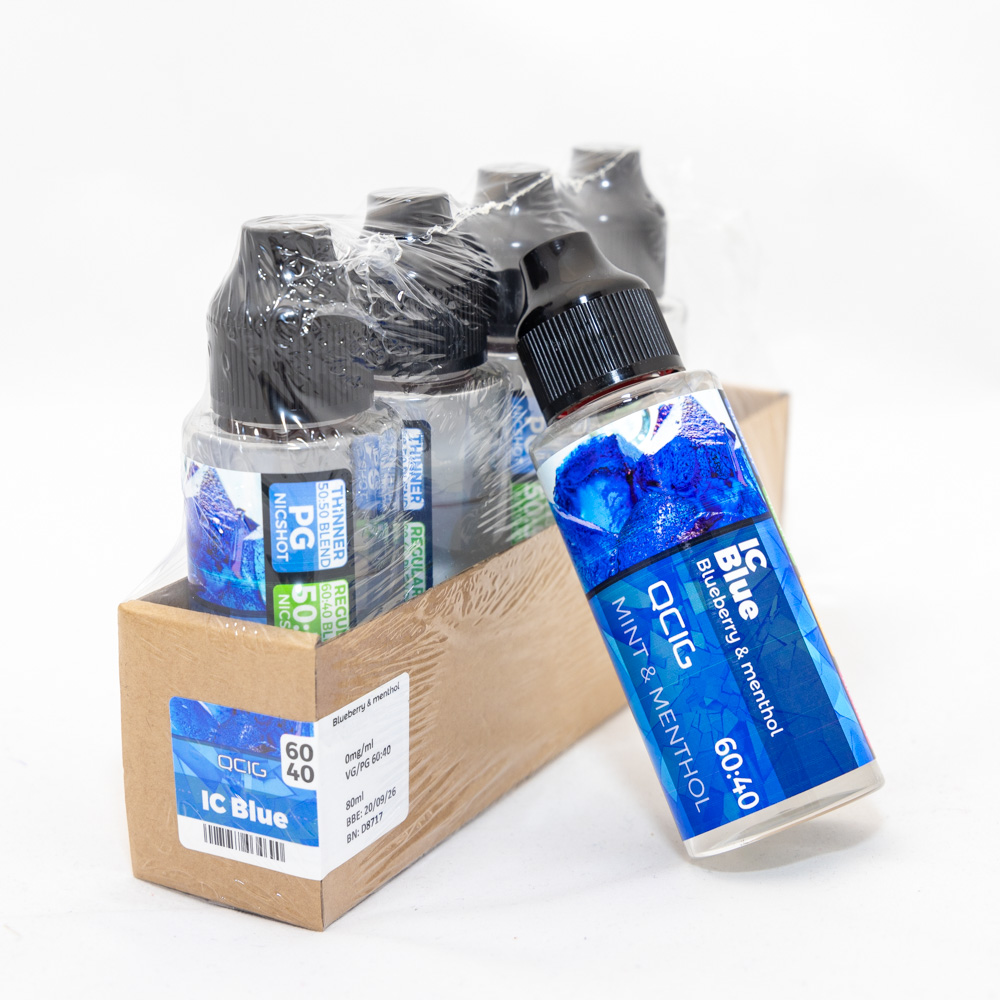 QCig Shortfills IC Blue 60/40 80ml