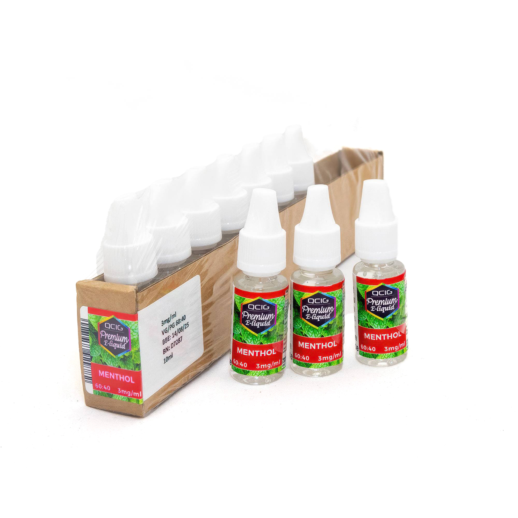 QCig Premium E-Liquid Menthol 3mg