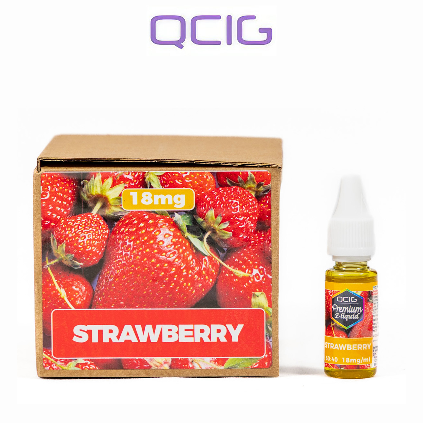 QCig Premium Strawberry Freebase E-Liquid