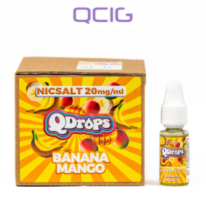 Q Drops Banana Mango Nicsalt E-Liquid 20mg