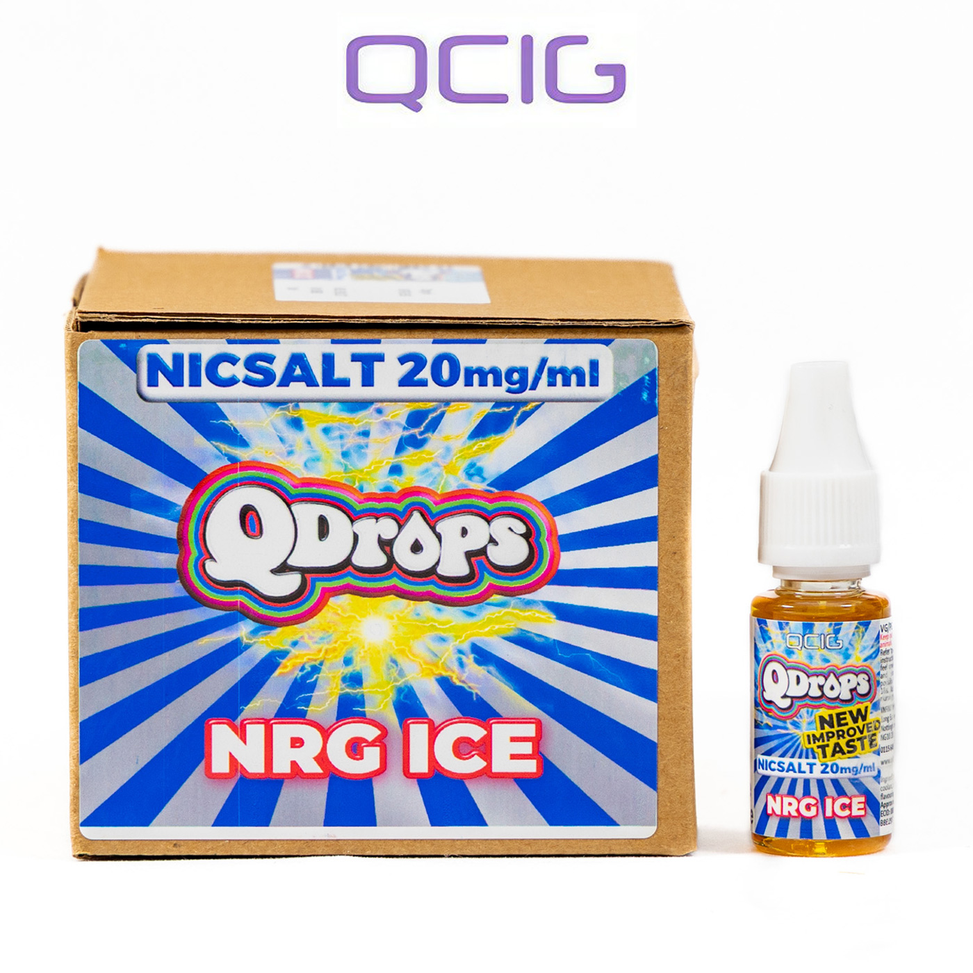 Q Drops NRG Ice Nicsalt E-Liquid 20mg