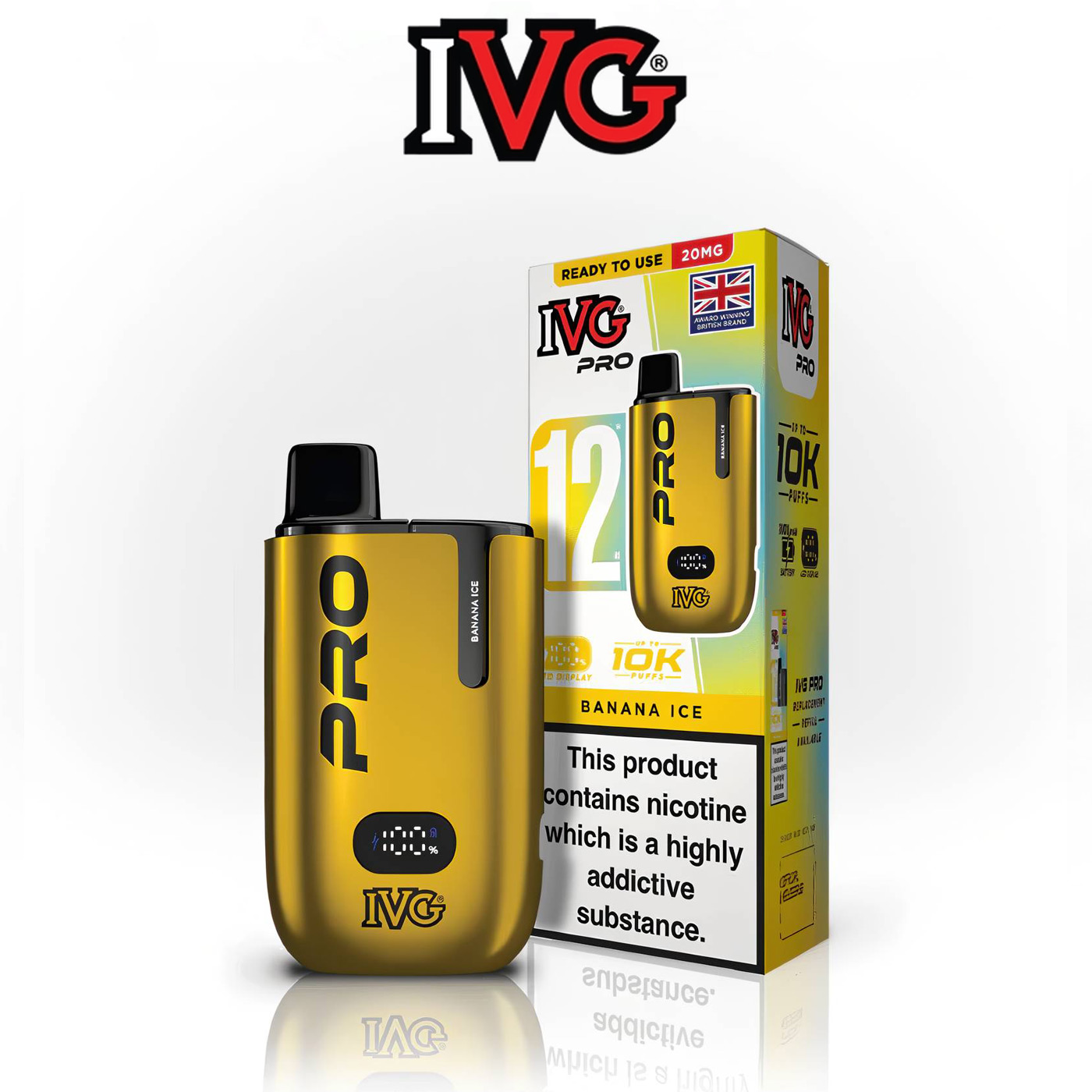 IVG Pro 12 Banana Ice Vape Kit
