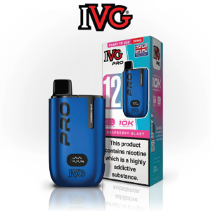 IVG Pro 12 Raspberry Blast vape kit.